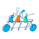 Ilustración de una bicicleta